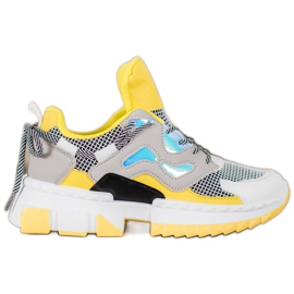 Seastar Stílusos cipők Holo effektussal sokszínű sárga