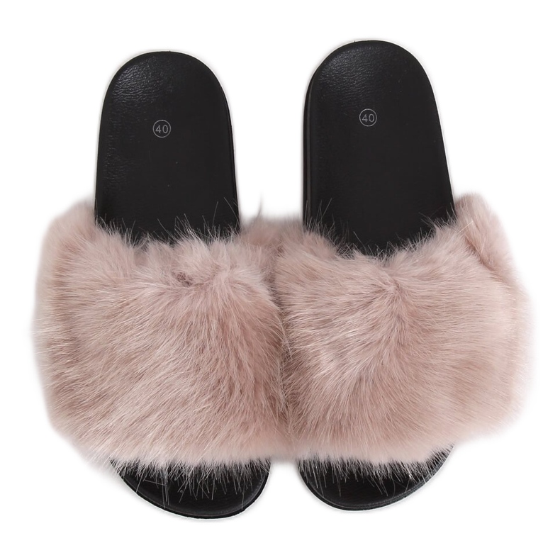 Bézs papucs szőrrel CK107P Bézs Bézs papucs szőrrel CK107P Bézs