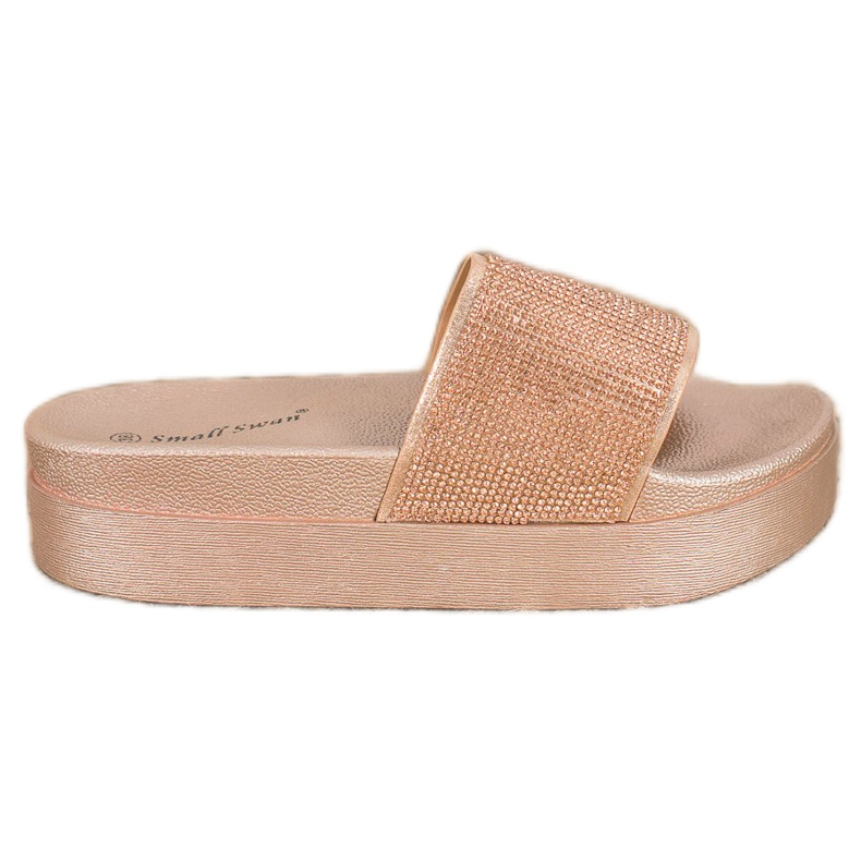 SHELOVET Papucs a platformon sárga SHELOVET Papucs a platformon sárga