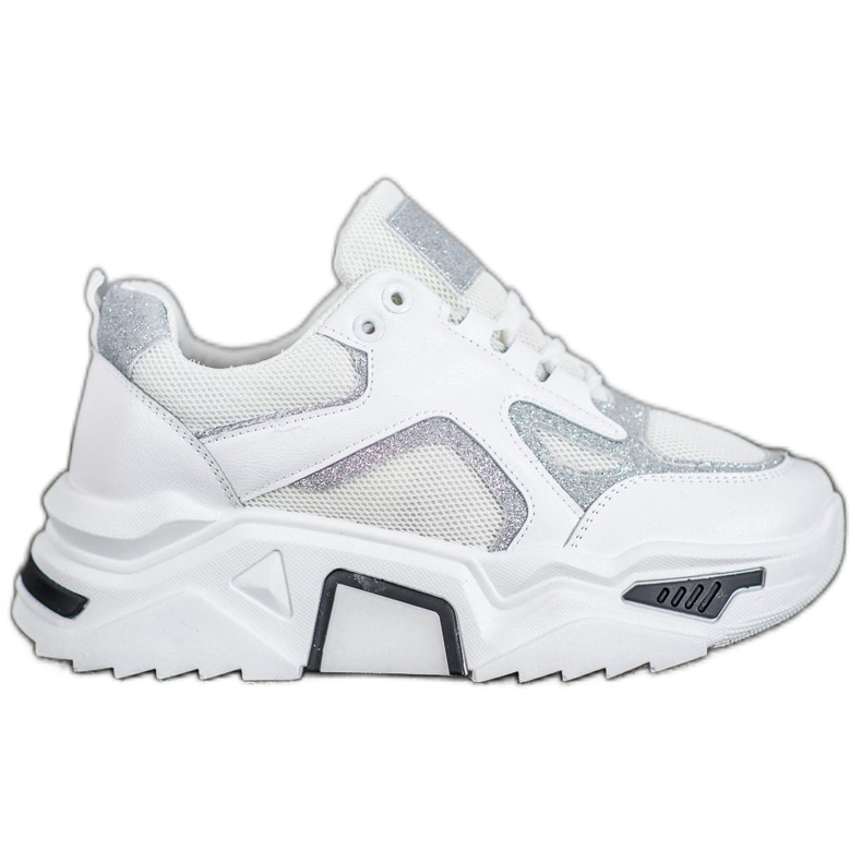 Seastar Divatos cipők csillogással fehér sokszínű