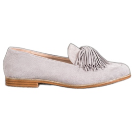 Seastar Velúr lábbeli szegéllyel szürke