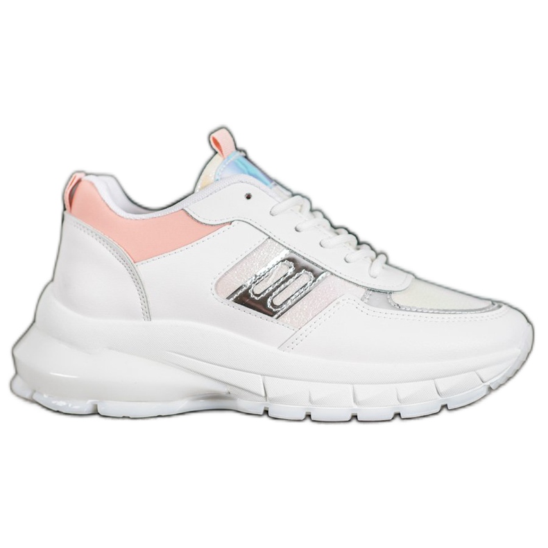 SHELOVET Divatos Eco bőr cipők fehér sokszínű