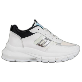 SHELOVET Divatos Eco bőr cipők fehér fekete sokszínű