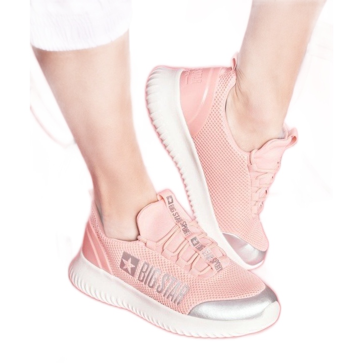 Rózsaszín női sportcipő Big Star FF274A413