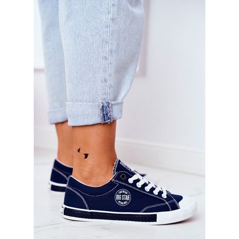 Navy blue női cipők Big Star FF274229 sötétkék