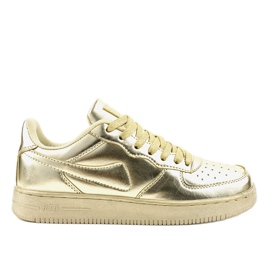 Arany fényes sportcipő B731-37 aranysárga