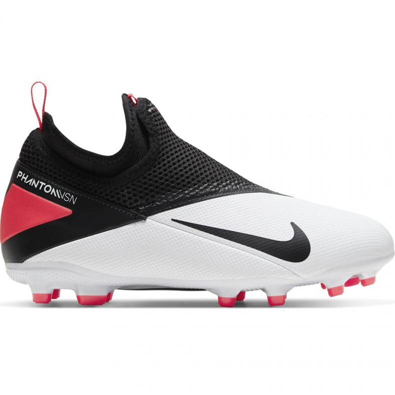 Nike Phantom Vsn 2 Academy Df FG / MG Jr CD4059-106 futballcipő fehér fehér