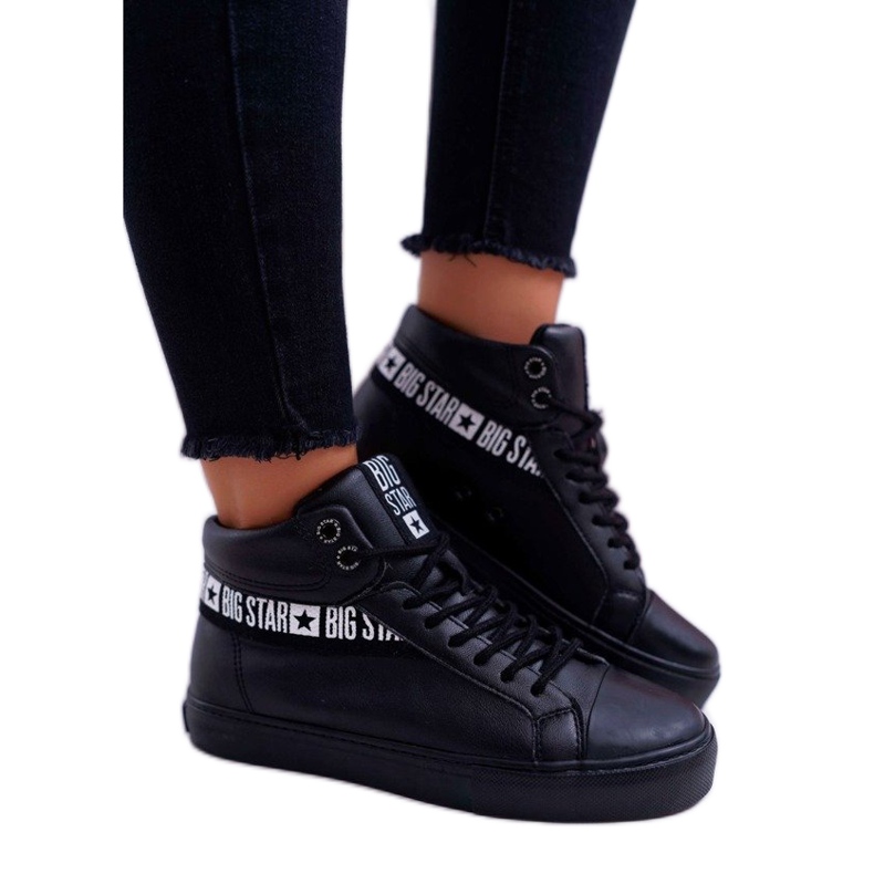 Fekete női magas cipők Big StarEE274355