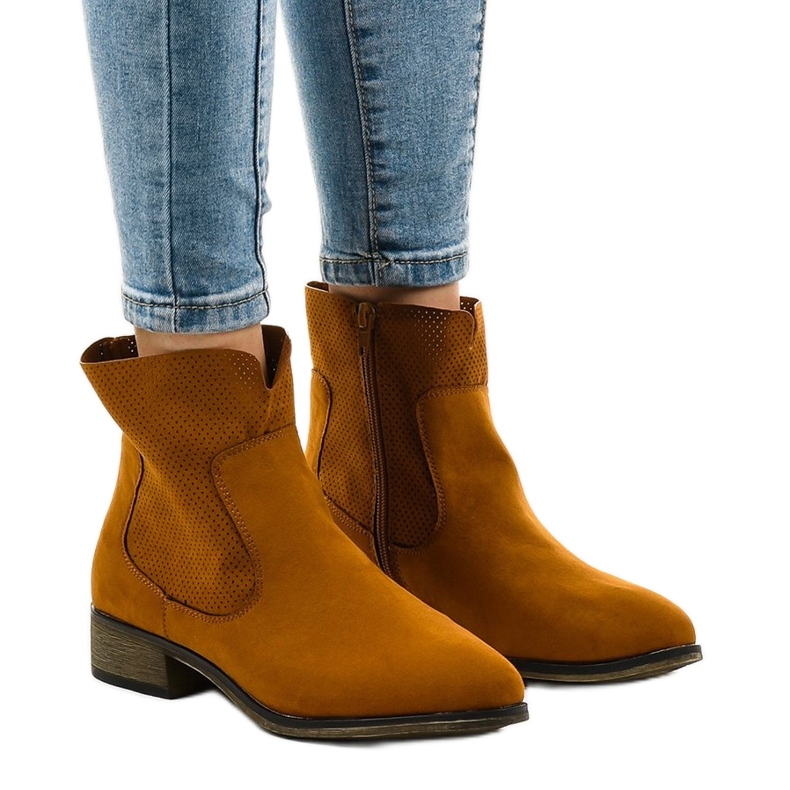 22M barna cowboy csizma