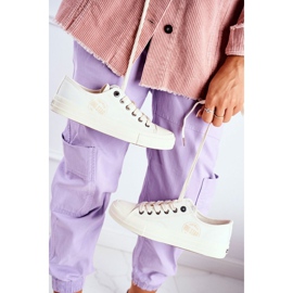 Női cipők Big Star White FF274124 ekru