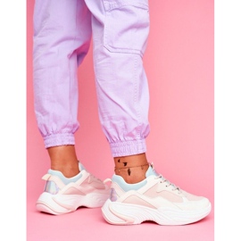 SEA Rózsaszín női sportcipő BL205 fehér sokszínű