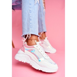 BUGO 878 rózsaszín -fehér női sportcipő sokszínű