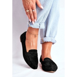 BUGO Női fekete velúr cipők CH-1M6-1