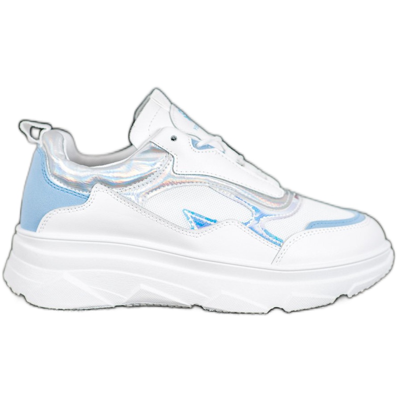 SHELOVET Divatos fehér cipők kék