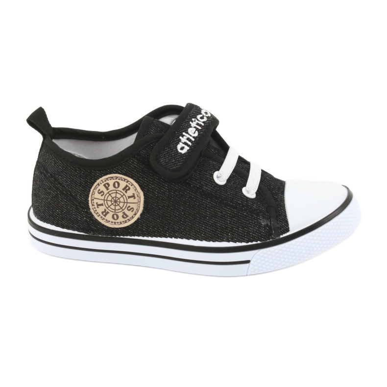 Cipők bőrbetéttel Atletico BSM029 fekete