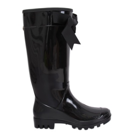 Fekete női galoshes 812-10 Black sárga