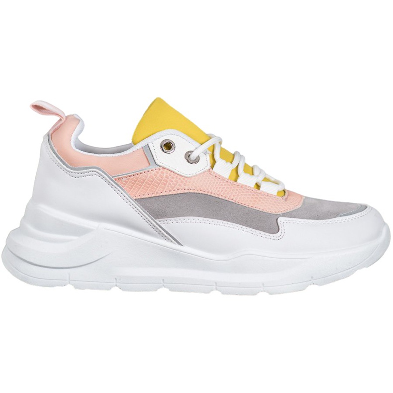 SHELOVET Cipők a platformon fehér sokszínű