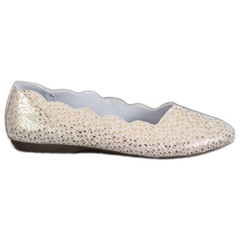 Filippo Divatos bőr balerinák aranysárga