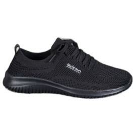 SHELOVET Fűzött textilcipő fekete