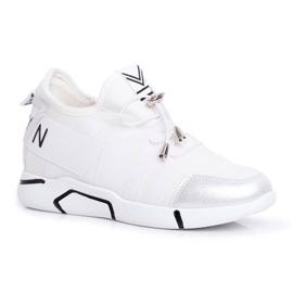 SEA Női fehér sportcipő cipzárral és húzózsinórral NB358
