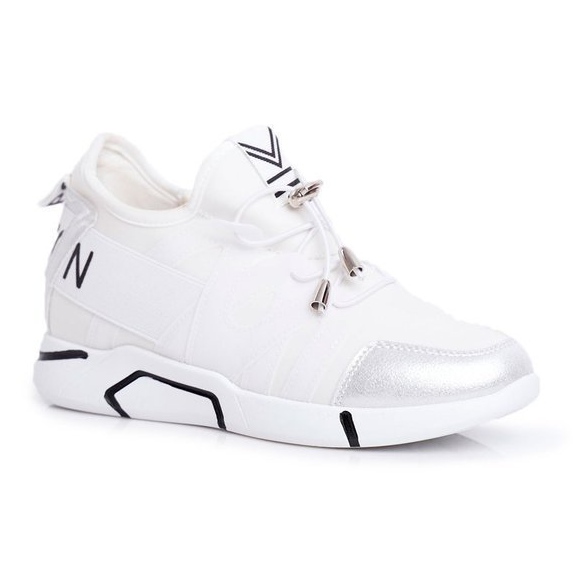 SEA Női fehér sportcipő cipzárral és húzózsinórral NB358