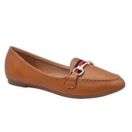 Barna ökobőr balerina cipők 9F177