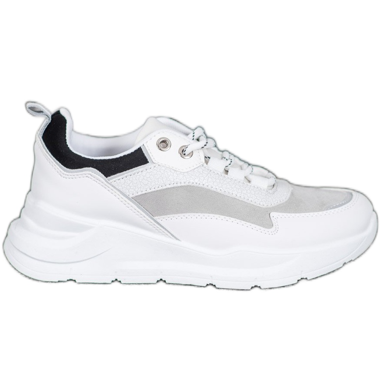 SHELOVET Cipők a platformon fehér fekete