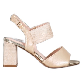 VINCEZA szandál aranysárga