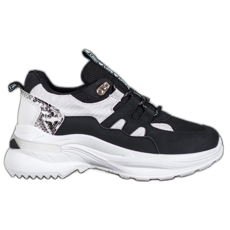 Weide Divatos szerelmes cipők fekete