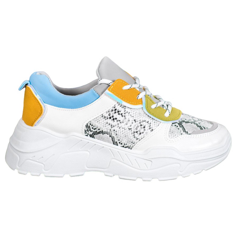 SHELOVET Divatos cipők fehér sokszínű