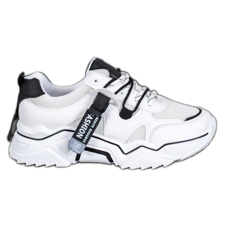 SHELOVET Női divatcipők fehér fekete