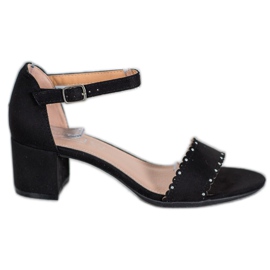 Filippo Velúr szandál gyöngyökkel fekete Filippo Velúr szandál gyöngyökkel fekete