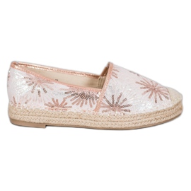 Best Shoes Flitteres Espadrilles rózsaszín