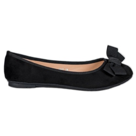Clowse Stílusos balerinák íjjal fekete Clowse Stílusos balerinák íjjal fekete