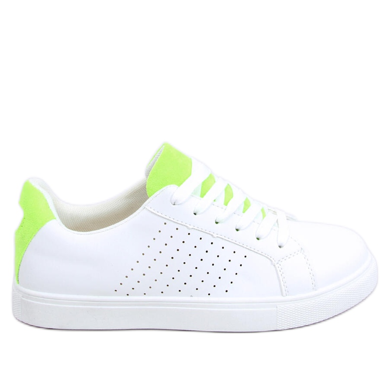 Fehér női cipők WB807 WHITE / GREEN zöld