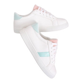 Fehér női cipők WB811 WHITE / PINK