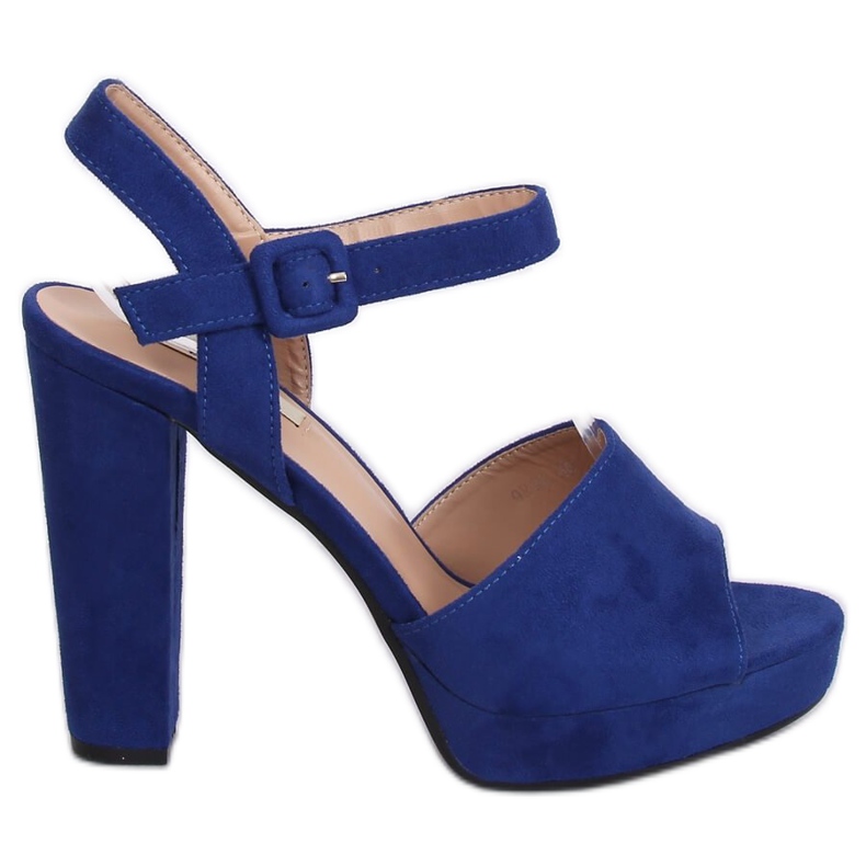 Magas sarkú szandál 9R16 Blue sötétkék sokszínű