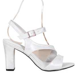 Goodin Stílusos szandál csillogással ezüst szürke