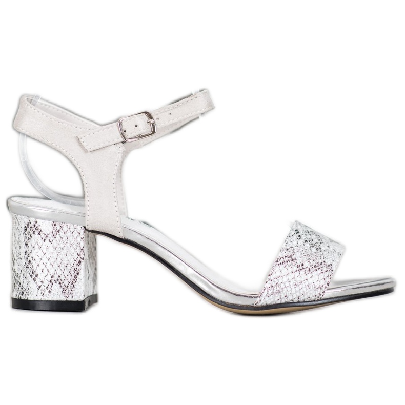 Goodin Kényelmes szandál alacsony posztón szürke