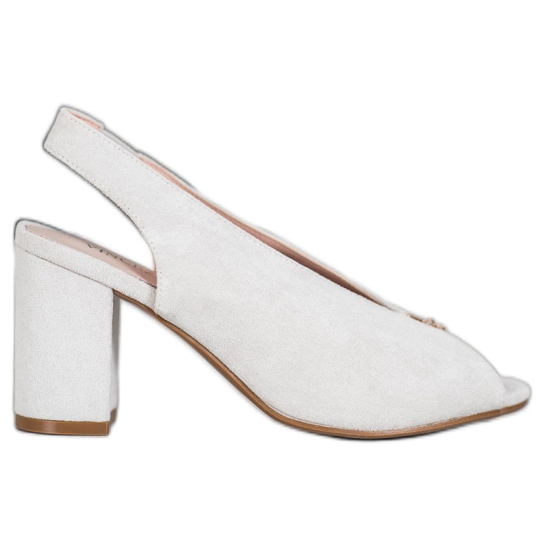 Elegáns cipő a poszton VINCEZA ezüst