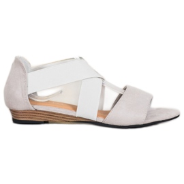 VINCEZA Slip On Sandals szürke VINCEZA Slip On Sandals szürke