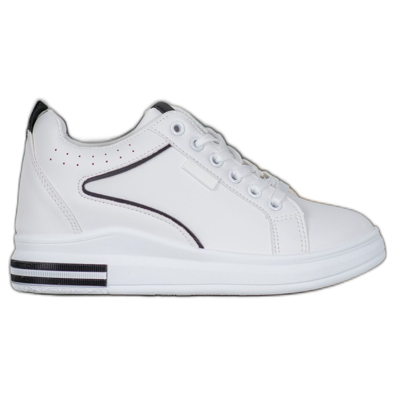 SHELOVET Fehér cipő rejtett ékkel