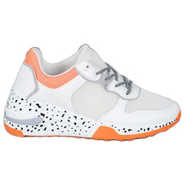 SHELOVET Hálós cipők fehér