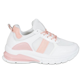 SHELOVET Stílusos hálócipő fehér