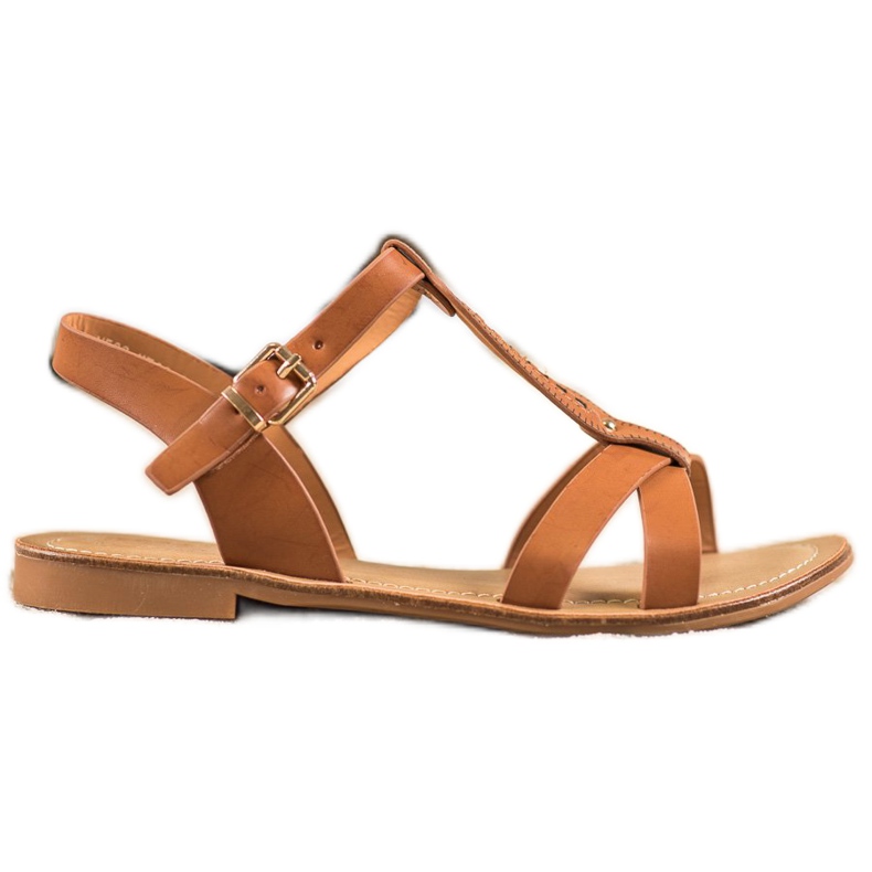 Small Swan Elegáns barna szandál