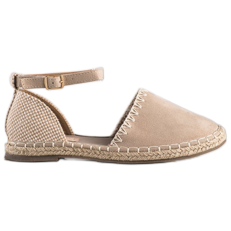 Goodin Bézs espadrillák velúrral Goodin Bézs espadrillák velúrral