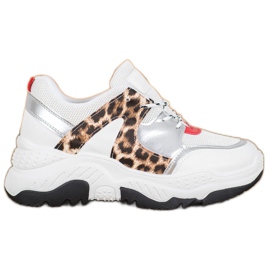 SHELOVET Divatos fűzött cipők fehér