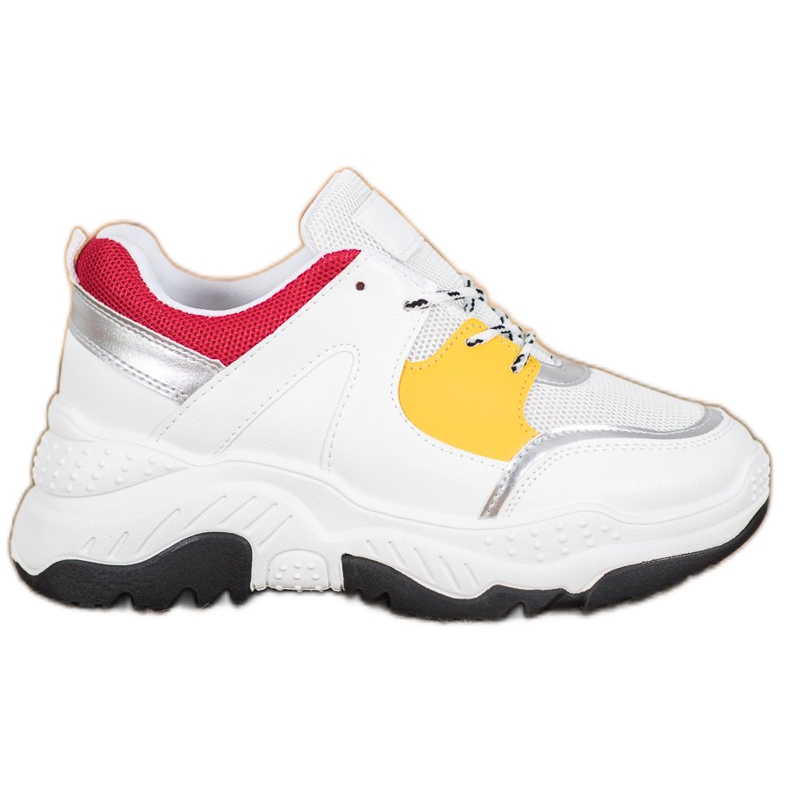 SHELOVET Divatos fűzött cipők fehér