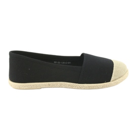 Wishot 32-130 balerina espadrilles fekete