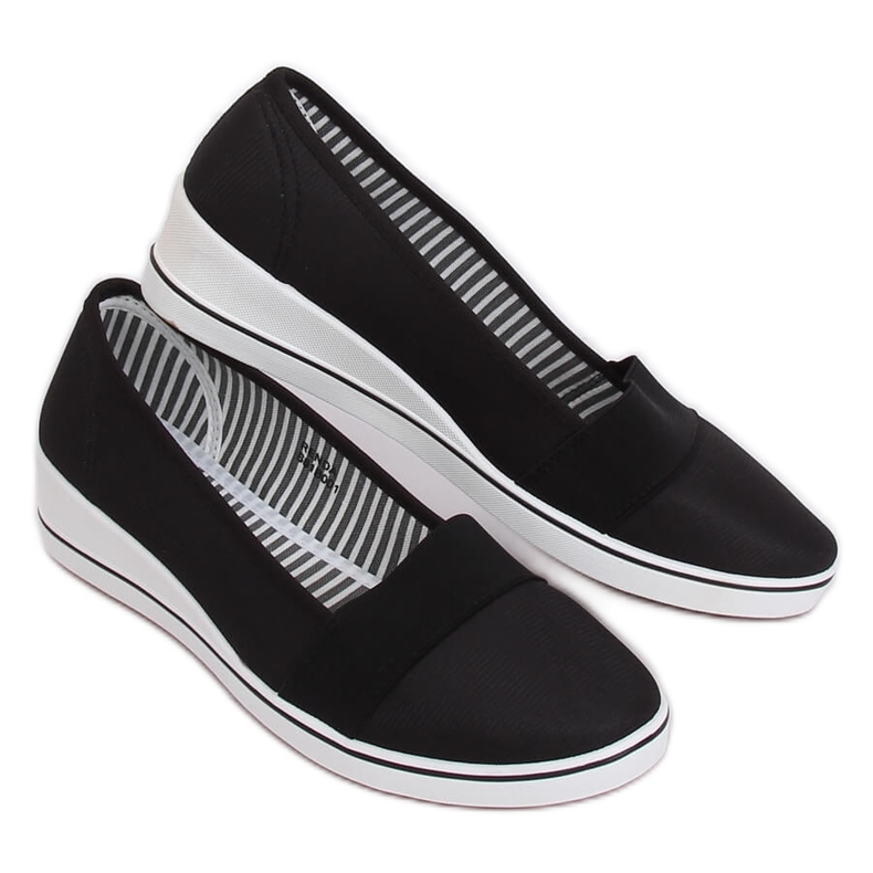 Fekete ékű balerinák S81B001 Fekete